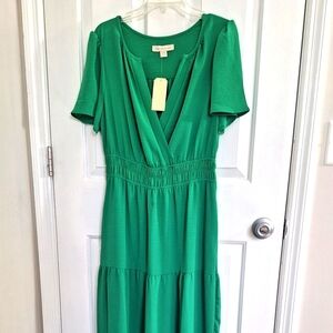 MONTEAU Green Maxi Dress